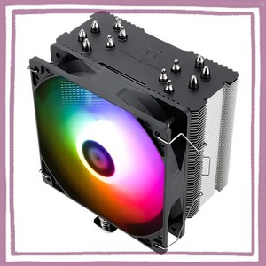 THERMALRIGHT BA120 ARGB CPU風冷ヒートシンク、PCヒートシンク、6本のヒートパイプ、TL-C12CG-S PWM静音ファン付きCPUヒートシンク、S-F