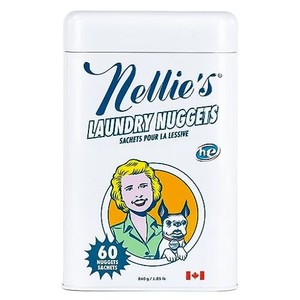 ネリーズ ランドリーナゲット 粉末洗剤 ナゲット型 ジェルボール型 無香料 (840G / 約60回分) 色柄物に使える 環境にやさしい/カナダ有名