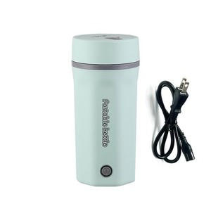 FOCUSTAR 電気ケトル 小型 500ML ポータブル電気ケトル 低消費電力 300W 沸騰すると自動OFF 空焚き防止 湯沸かしポット 小型 旅行 車中泊