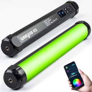 LED ビデオライト RGB 照明 撮影用 スティック ライト カメラ ライト 磁石式 ハンドヘルドライト USB充電式 2500K~8500K 2500MAH 第三弾 