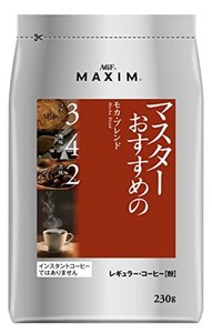 AGF マキシム レギュラーコーヒー マスターおすすめのモカブレンド 230G 【 コーヒー 粉 】