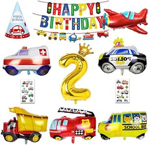 誕生日 飾り付け 男の子、大きな 車 バルーン 誕生日バルーン 2歳 男の子 誕生日プレゼント 誕生日 風船 誕生日 車 バルーン 飾り