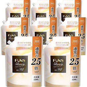 【ケース販売】 FUNSラグジュアリー 柔軟剤 NO.92 詰替用 1200ML×8個