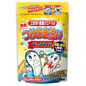 UYEKI(ウエキ) つけおき洗い ズックタイム 上ばき・運動シューズ用 計量スプーン付 200G(上ばき40足分) ホワイトニング