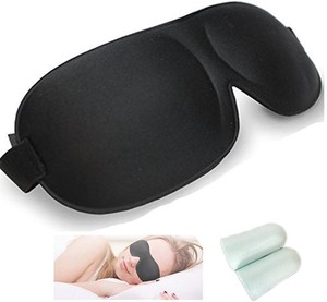 RIORUNE(リオルネ)睡眠用アイマスク 耳栓付き シルク製 さらさら肌触り 3D立体型 睡眠 快眠グッズ 遮光目隠し