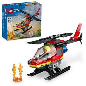 レゴ(LEGO) シティ 消防レスキューヘリコプター おもちゃ 玩具 プレゼント ブロック 男の子 女の子 子供 4歳 5歳 6歳 7歳 ヘリコプター 