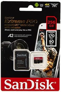 sandisk ( サンディスク ) 256gb extreme pro microsdxc a2 sdsqxcz-256g ［ 海外パッケージ ］