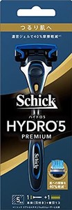 ハイドロ SCHICK(シック) ハイドロ5 プレミアム つるり肌へ ホルダー(刃付き+替刃1コ) スキンガード付 5枚刃 シルバー