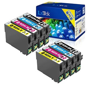 【LXTEK】EPSON用 PX-048A PX-049A インク RDH-4CL インクカートリッジ 8本セット(4色セット*2) エプソン対応 リコーダー インク 『互換