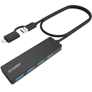 BYEASY USB C ハブ USB 3.1 GEN1 ハブ 4ポート 4-IN-2 TYPE C HUB 高速ハブ 軽量 コンパクト MACBOOK PRO（2017/2016） / MACBOOK AIR 20