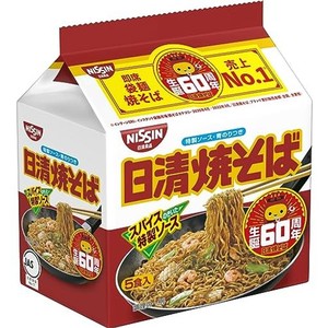 日清食品 日清焼そば 5食パック インスタント袋麺 500G×6パック