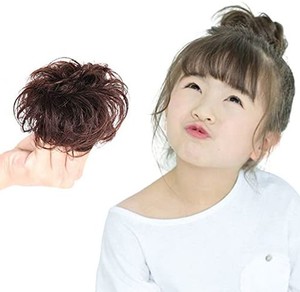 YOVOY シュシュウィッグ？お団子ウィッグ ヘアエクステ カール つけ毛 お団子ウィッグ ゴムタイプ 髪飾り？浴衣 和装 入園式 七五三 発表