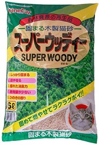 常陸化工 固まる木製猫砂 スーパーウッディー 6L