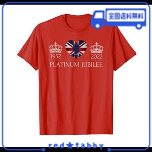 エリザベス女王プラチナジュビリー70年イギリス国旗 Tシャツ