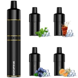 EONFINE 電子タバコ VAPE ベイプ 新フレーバー4個付き べいぷ本体 約7000口吸引可能 水蒸気タバコ 禁煙グッズ 電子たばこ 爆煙 ニコチン 