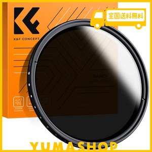 K&F CONCEPT 58MM 可変NDフィルター ND2-ND400レンズフィルター 減光フィルター 超薄型 カメラ用フィルター+超極細繊維布(58MM ND FILTER