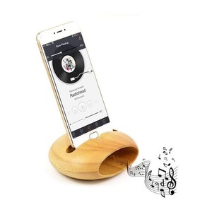 ALIOAY スマートフォン スタンド 天然木製 スピーカースタンド オリジナル工芸品 手作り 電源不要 軽く可愛い コンパクト スタンド IPHON