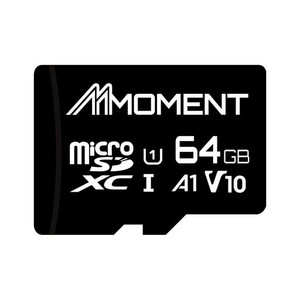 MMOMENT マイクロSDカード 64GB MICROSDXCカード / CLASS10 / UHS-I / U1 / A1 / V10 / SDアダプター付【読込最大95MB/S】