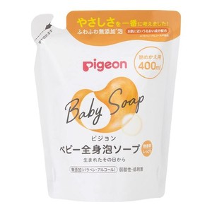 ピジョン PIGEON ベビー全身泡ソープ しっとり 詰めかえ用 400ML