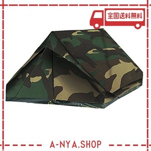 MIL-TEC テント 2人用 MINI PACK STANDARD - WOODLAND CAMO迷彩