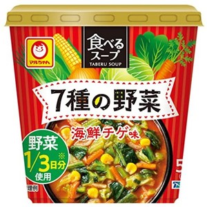 マルちゃん 食べるスープ 7種の野菜 海鮮チゲ味 15G×6個