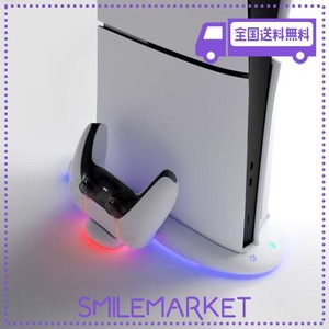 【新型 PS5 SLIM 対応】PS5 SILM用 スタンド 縦置き RGB コントローラー 充電スタンド BLITZOWL 新型PS5用冷却ファン PS5周辺機器 ディス