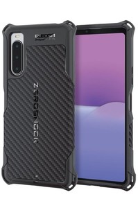 エレコム XPERIA 10 V [ SO-52D / SOG11 ] ケース 耐衝撃 衝撃吸収 ZEROSHOCK 四つ角ダンパー ハニカム構造 グリップテクスチャー ストラ