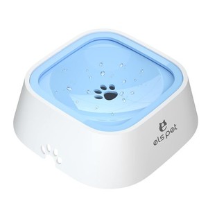 ELS PET 犬水飲み器 大容量1L こぼれ防止 ペット 低速給水器 犬 水飲み 溢れ濡れない 給水器 ペット みずのみ器 ウォーター ボウル 猫 水