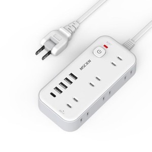 延長コード 3M 電源タップ USB付き コンセントタップ タコ足配線 MSCIEN 6個AC口 4USB-A 1USB-C 電源タップ USB スイッチ付き 雷ガード 