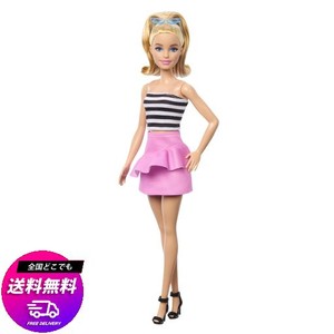 バービー(BARBIE) バービー65？ ファッショニスタ？ ボーダートップ きせかえ人形・ハウス 3歳から ピンク HRH11