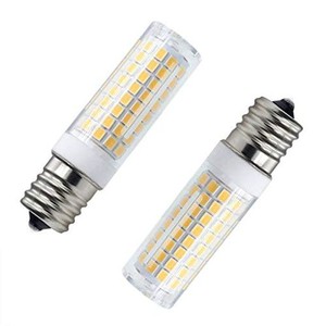 E17 口金,8W 800LM,80Wハロゲンランプ相当,口金直径17MM,E17 LED 電球,AC110V,電球色 3000K,全方向広配光,調光器対応, 省エネ(2個入り)