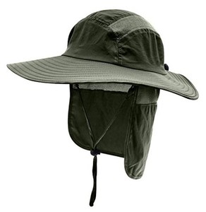 (コネクタイル)CONNECTYLE アウトドア メンズ UPF 50+ つば広 サファリハット 夏 日よけ帽子 農作業 帽子 釣り帽 UVカット ガーデニング 