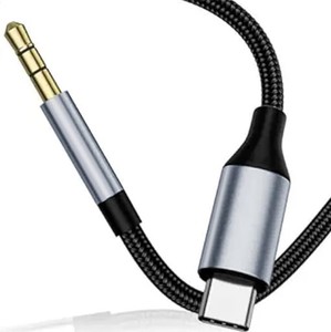 AUX ケーブル USB C 3.5MM 変換ケーブル DAC搭載 高耐久性ナイロン編み USB-C AUX 変換ケーブル HIFI TYPE C TO 3.5MM オーディオケーブ