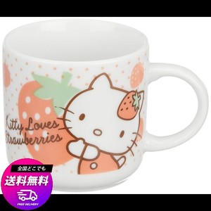 サンリオ(SANRIO) 「 HELLO KITTY(ハローキティ) 」 いちごキティ マグカップ 200ML 白 302332