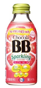 チョコラBB(栄養機能食品) スパークリング グレープフルーツ&ピーチ味140ML×24本 [(ナイアシン)]