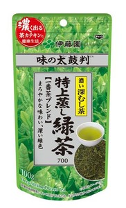 伊藤園 味の太鼓判 特上蒸し緑茶 (一番茶ブレンド) 100G 700 茶葉