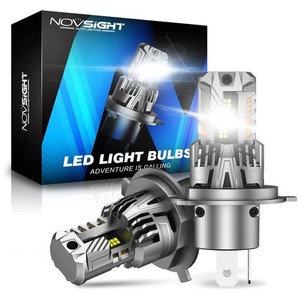 NOVSIGHT LEDヘッドライト H4 HI/LO 9000LM(4500LM*2) 6500K H4 LED 車検対応 50W(25W*2) DC 9V-32V ヘッドライト コンパクト 小型 車/バ