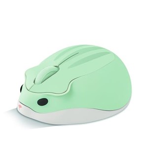 FMLYHOM マウス 無線 小型 2.4GHZ ワイヤレスマウス かわいい ハムスターの形 おしゃれ 無線 静音マウス 軽量 持ち運び便利 電池式 女性/