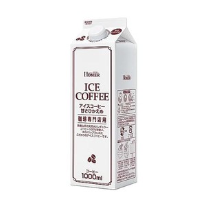 UCC ホーマー アイスコーヒー 甘さひかえめ 紙パックコーヒー 1000ML×12本