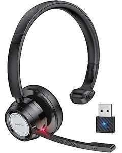 LINK DREAM ヘッドセット BLUETOOTH ワイヤレス ヘッドセット 片耳 マイク付き CVC8.0ノイズキャンセリング 片耳 左右兼用 ミュート機能 