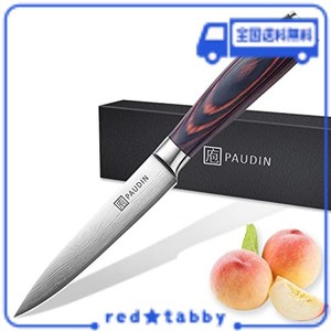 ペティナイフ - PAUDIN (パウディン) 果物ナイフ 127MM ペティナイフ 包丁 ステンレス 両刃 野菜・フルーツ・お肉・お魚 キャンプ/アウト