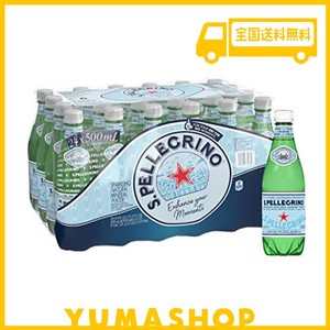 サンペレグリノ (S.PELLEGRINO) 炭酸水 PET 500ML [直輸入品] × 24本