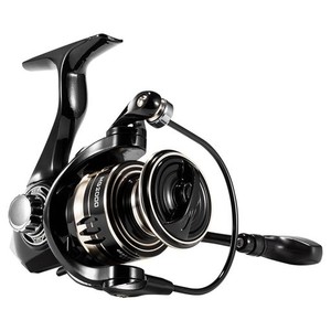 ROOBLINOS MG 2000-7000プロのスピニング釣りリール軽量ブラックメタルボディスムーズドラグシステム淡水リザーバー鯉釣り (MG3000)