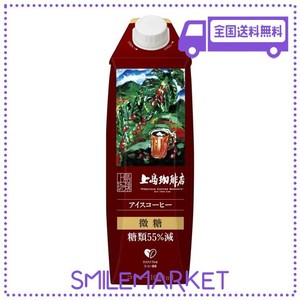 UCC(ユーシーシー) 上島珈琲店 アイスコーヒー 微糖 紙パック 1000ML×12本