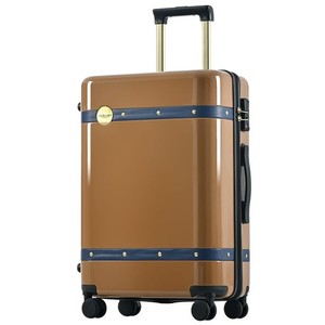 [BTM] スーツケース キャリーケース 超軽量 大型 静音 キャリーバッグ 7泊以上 SUITCASE Lサイズ レトロ風 耐衝撃 360度回転 静音ダブル