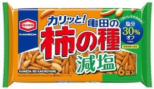 亀田製菓 減塩亀田の柿の種6袋詰164G×12袋