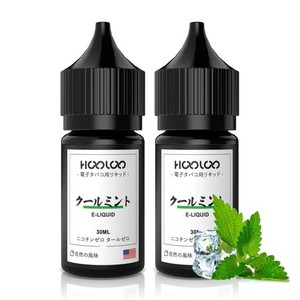 HOOLOO 電子タバコ リキッド 超濃厚 清涼感 E-LIQUID 60ML 香り ニコチン タールゼロ 食品？成分 電子たばこ用リキッド VG 50% PG 50% (