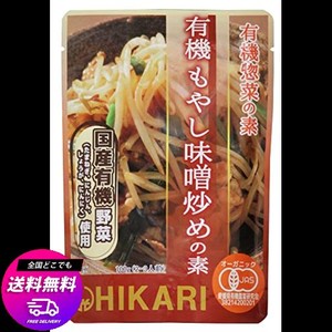 光食品 有機惣菜の素 有機もやし味噌炒めの素 100G×3個