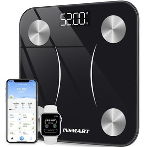 【体重計】INSMART 体脂肪計・体組成計 13項目測定可能 体重計 スマホ連動 ヘルスメーター 人気 体重計 BLUETOOTH対応 260H(日本語対応AP