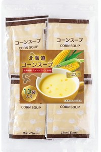 リフココ 北海道 コーンスープ 1食(16.5G)×10食セット 北海大和 業務用 粉末 ポタージュ 個包装 お試し 保存に便利なチャック袋入り